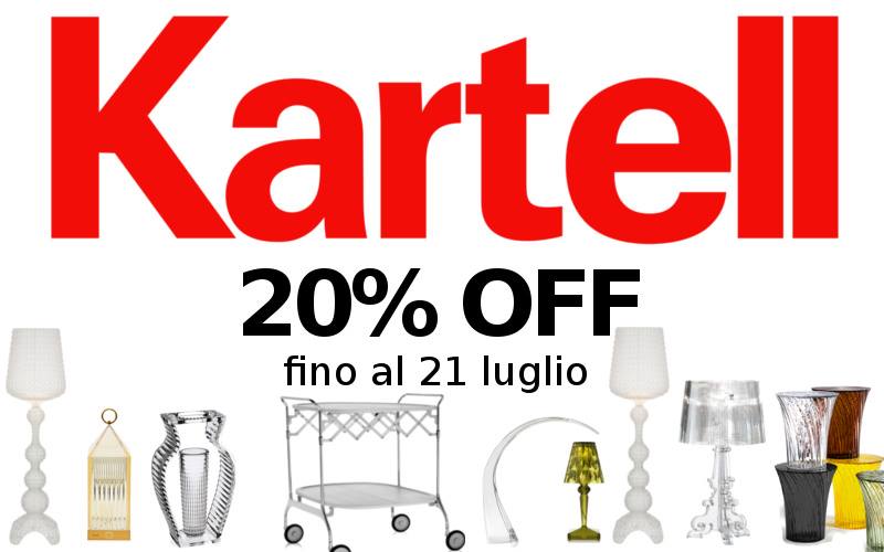 Fino al 21 luglio sconto 20% su tutti gli articoli KARTELL disponibili in magazz…