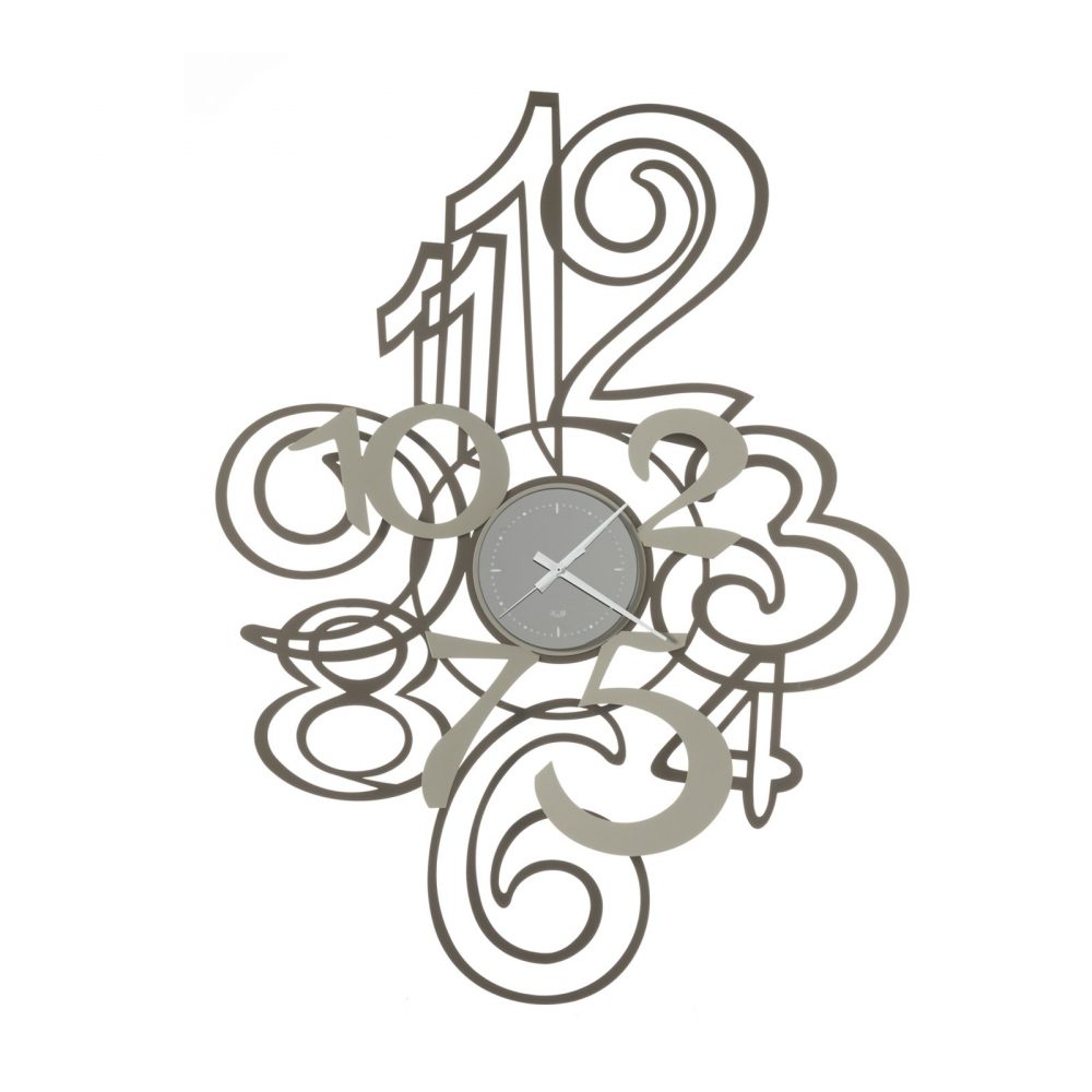 Orologio da parete con numeri sovrapposti Profile arti e mestieri